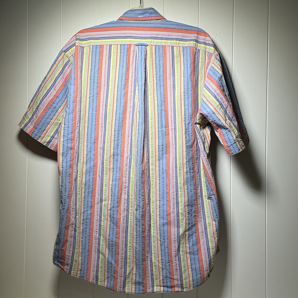 Faconnable Men's Large Button Down Short Sleeve S… - image 3